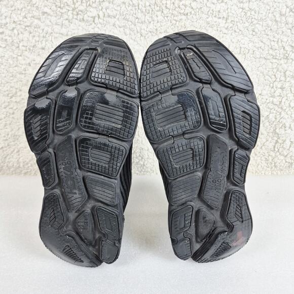 Hoka One Men’s Bondi 6 Running Shoe Sz 10.5 2E Wide Black Sneakers No Insoles - Picture 6 of 9